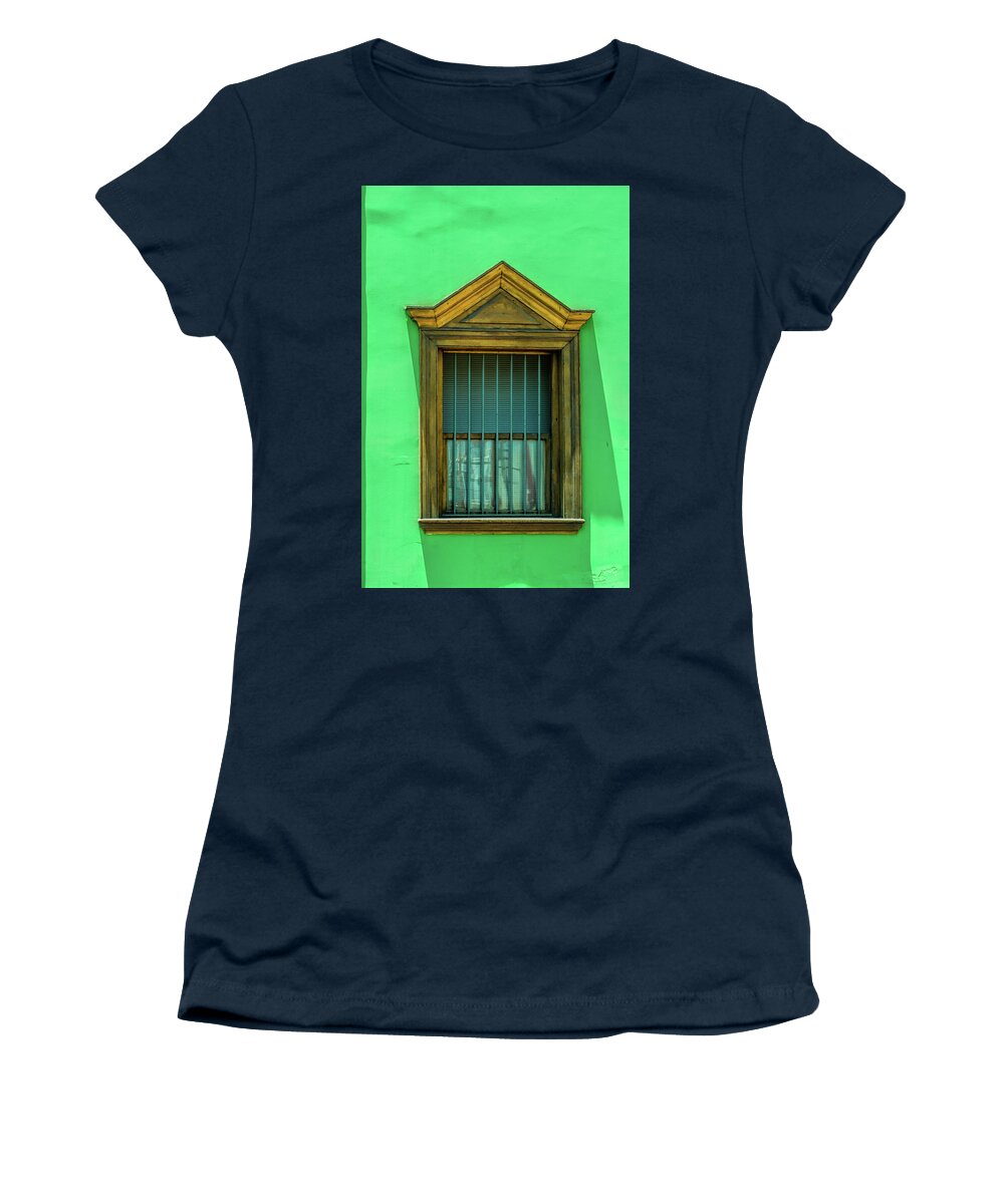 Antofagasta Women's T-Shirt featuring the photograph Window in Antofagasta Chile by David Smith