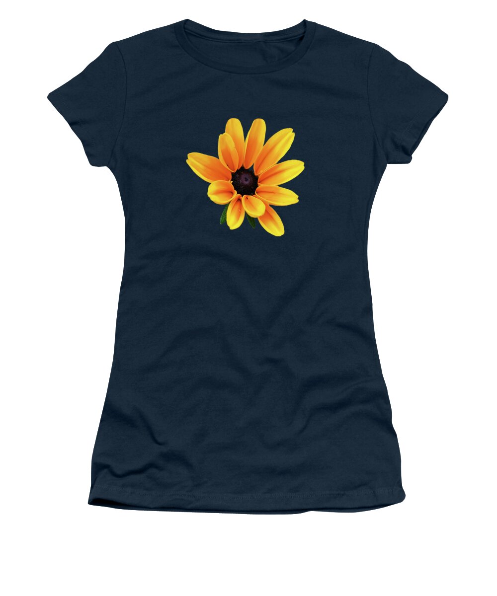 Yellow Flowers Women's T-Shirt featuring the photograph Yellow Flower Black Eyed Susan by Christina Rollo