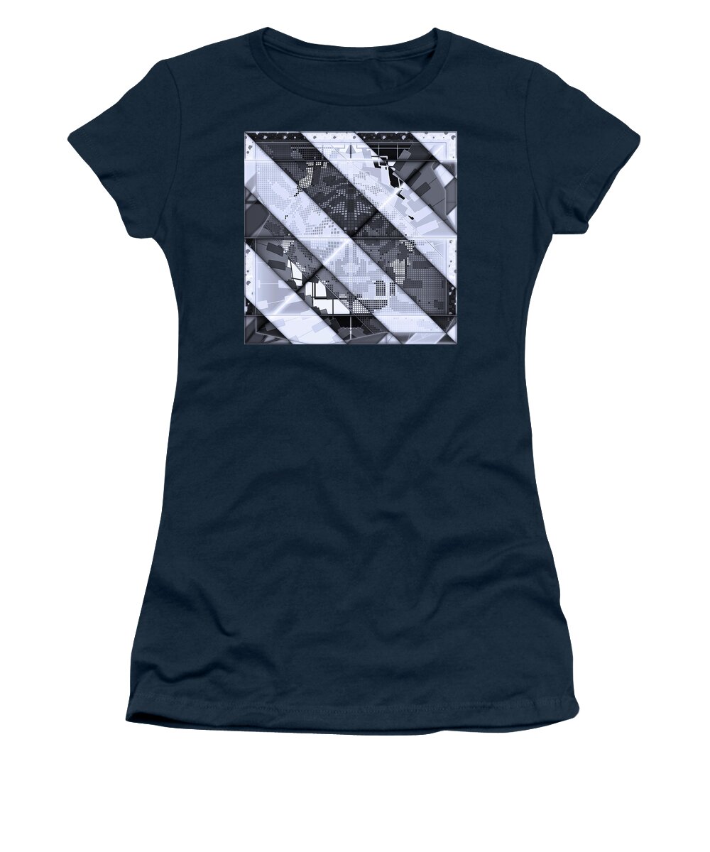 Digital Women's T-Shirt featuring the digital art 03.06.2022 - 04 #03062022 by Marko Sabotin