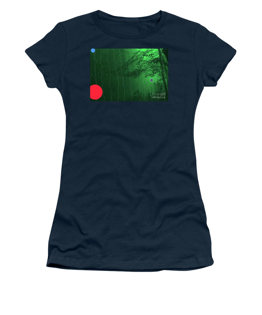  Women's T-Shirt featuring the digital art 1-22-2010abcdefg by Walter Paul Bebirian