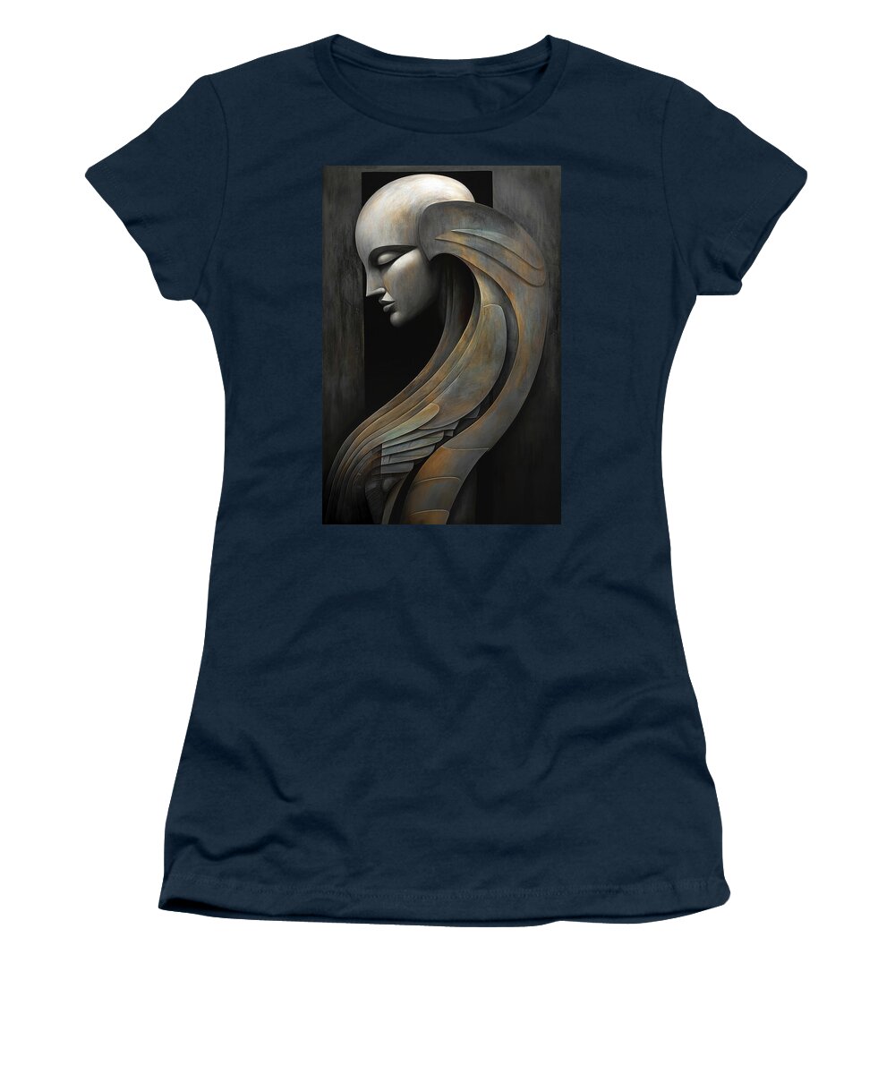 Angel Women's T-Shirt featuring the painting Angelic #1 by Jacky Gerritsen