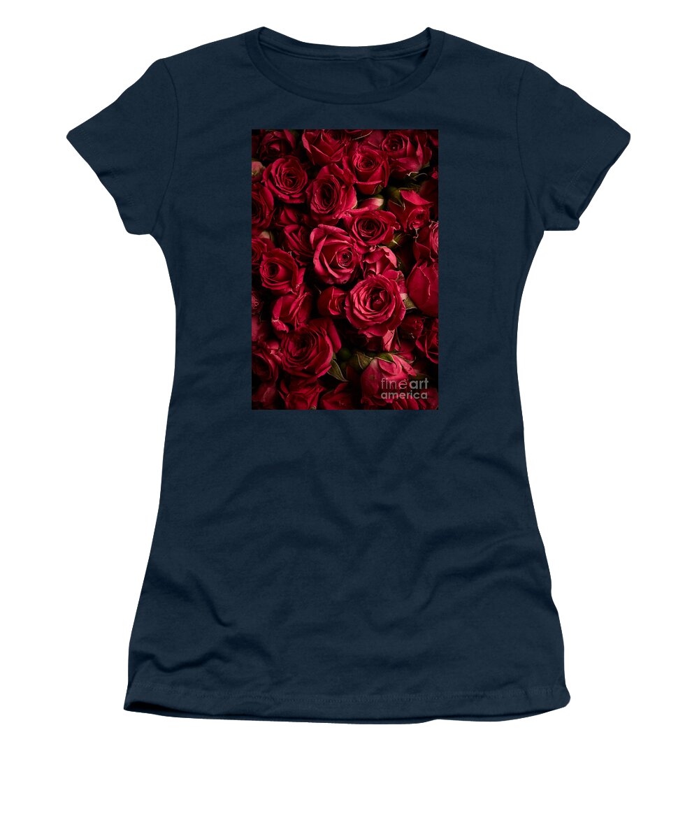 Roses Women's T-Shirt featuring the photograph Beautiful roses #1 by Boon Mee