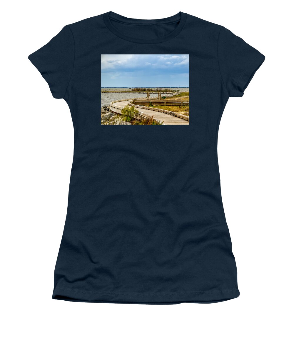 Nature Women's T-Shirt featuring the photograph Boardwalk #1 by Rick Nelson
