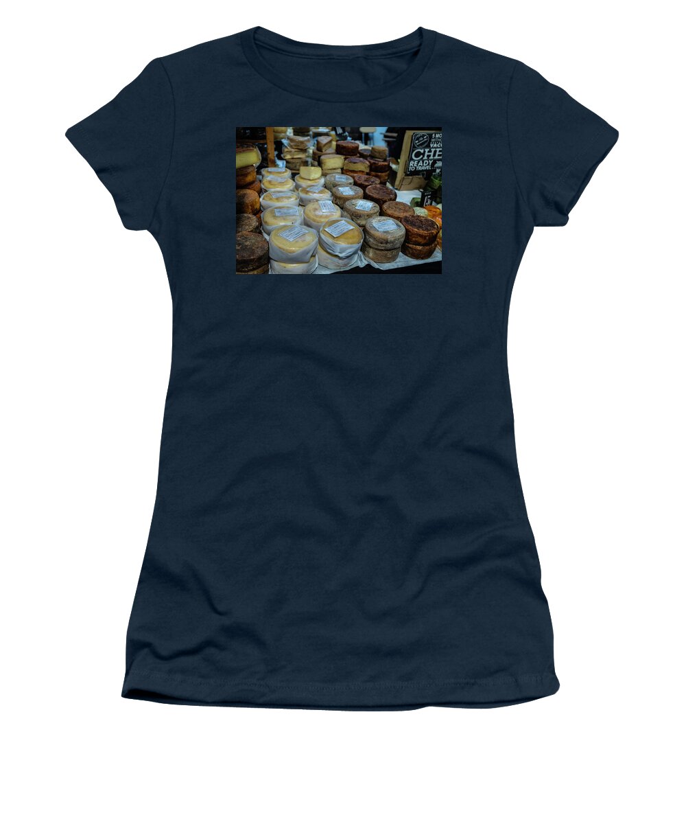 Cheese Women's T-Shirt featuring the photograph Cheese Market by William Dougherty