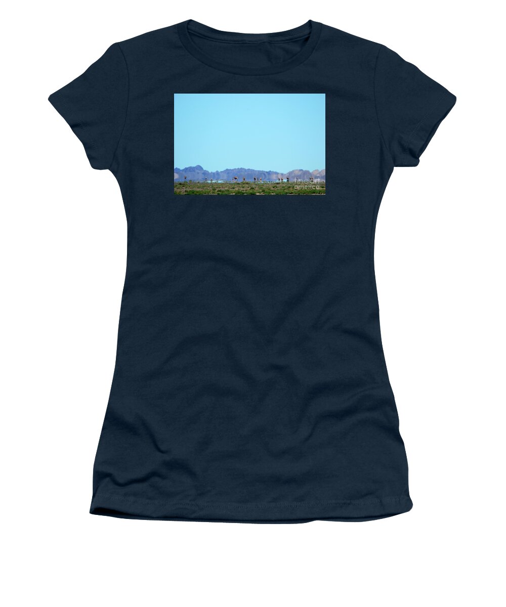 Challenge Of Gobi Desert Women's T-Shirt featuring the photograph Colors of Countryside #1 by Elbegzaya Lkhagvasuren