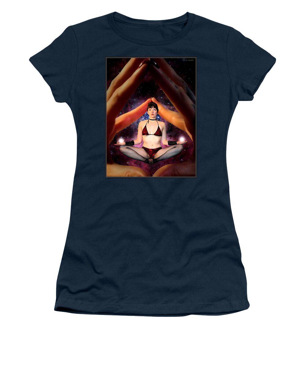 Fantasy Women's T-Shirt featuring the photograph Cosmic Balance #2 by Jon Volden