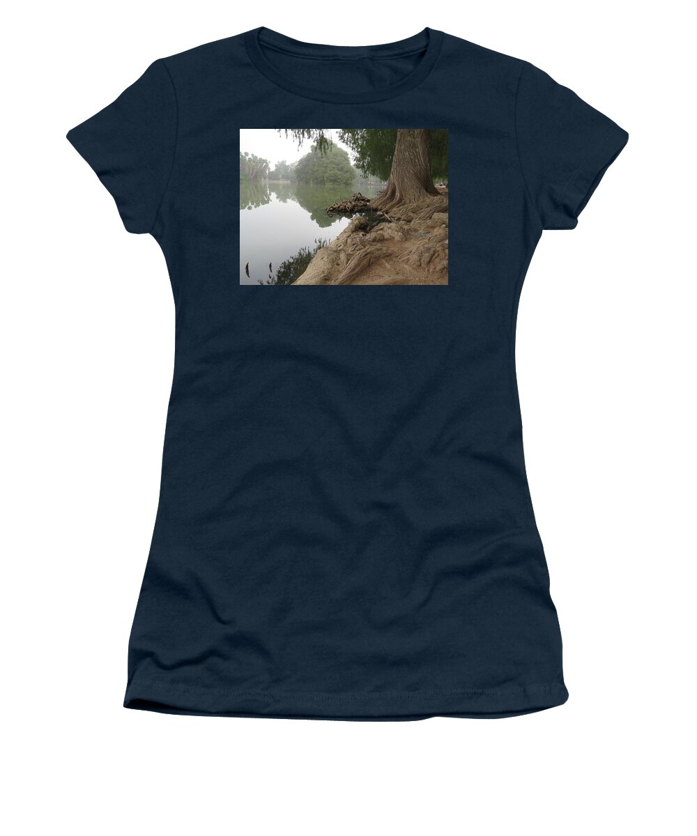  Women's T-Shirt featuring the pyrography Fairmount Park #1 by Raymond Fernandez