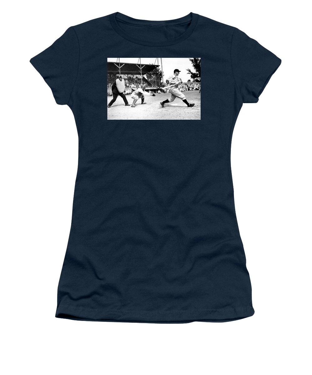 Lou Women's T-Shirt featuring the photograph Lou Gehrig by Action