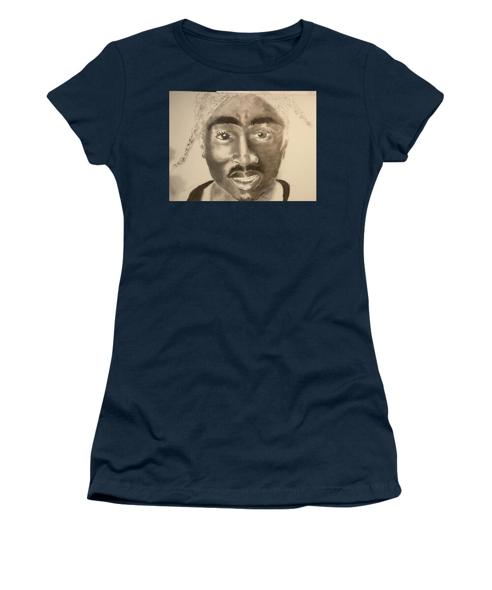  Women's T-Shirt featuring the drawing PAC by Angie ONeal