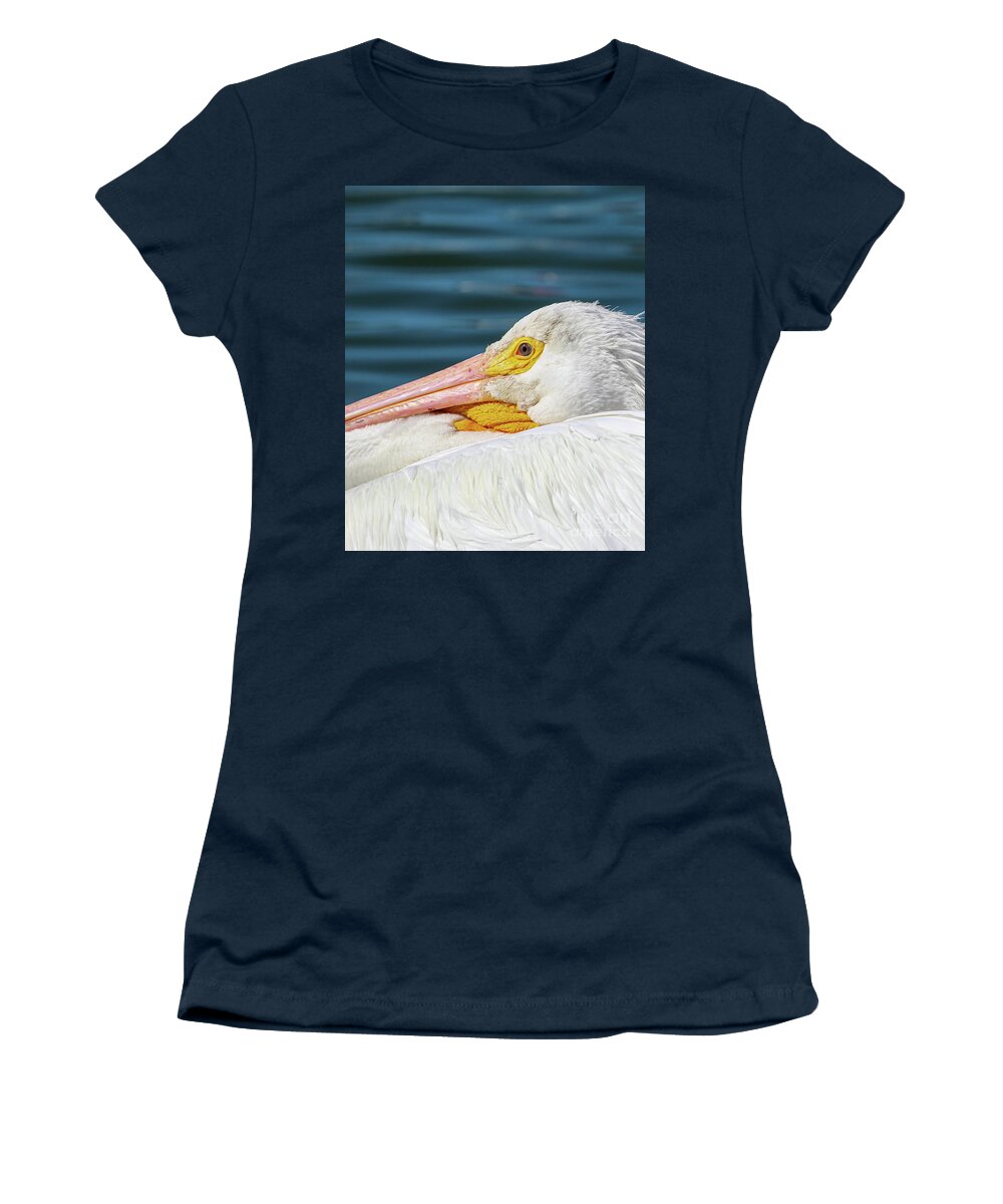 American White Pelican Women's T-Shirt featuring the photograph Pelican Beautiful #2 by Joanne Carey