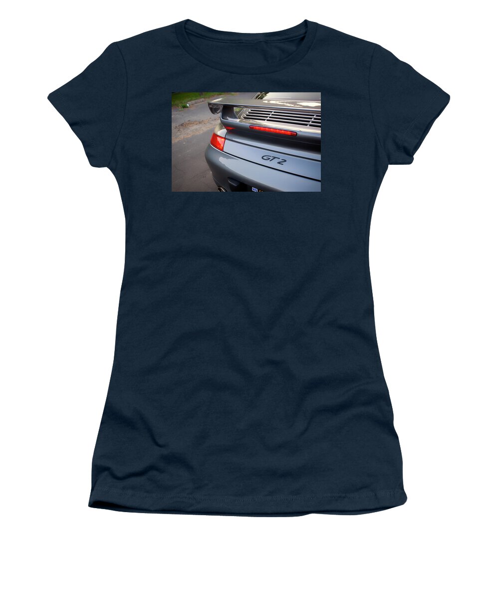 Cars Women's T-Shirt featuring the photograph #Porsche 911 #996 #GT2 #Print #1 by ItzKirb Photography