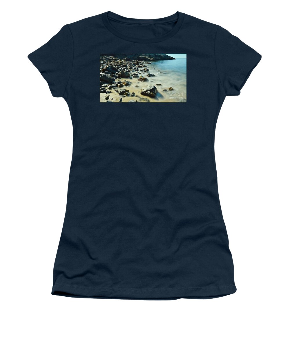 Sand Beach Women's T-Shirt featuring the photograph Sand Beach #3 by Steve Brown