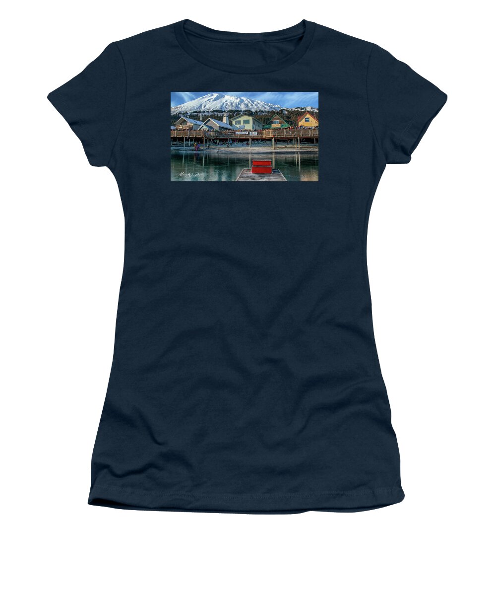  Women's T-Shirt featuring the photograph Seward Alaska #1 by Michael W Rogers
