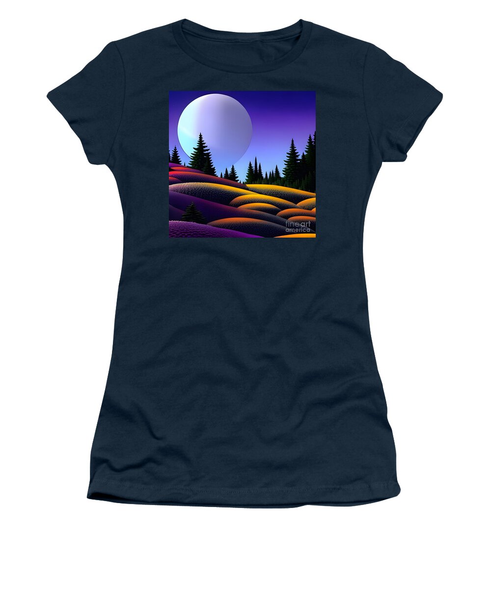  Women's T-Shirt featuring the mixed media Snow #1 by Barbara Milton