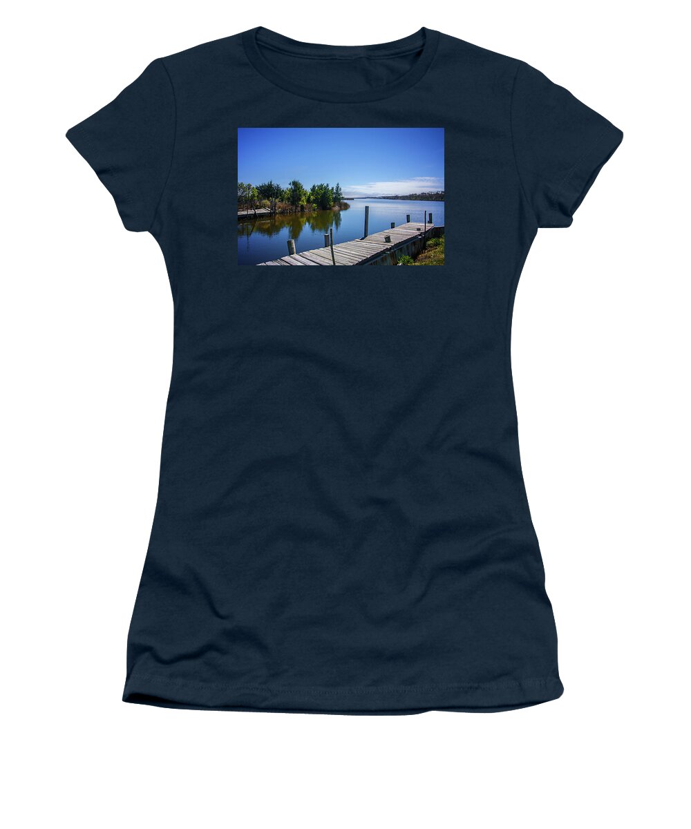 Color Women's T-Shirt featuring the photograph Still Water #1 by Alan Hausenflock
