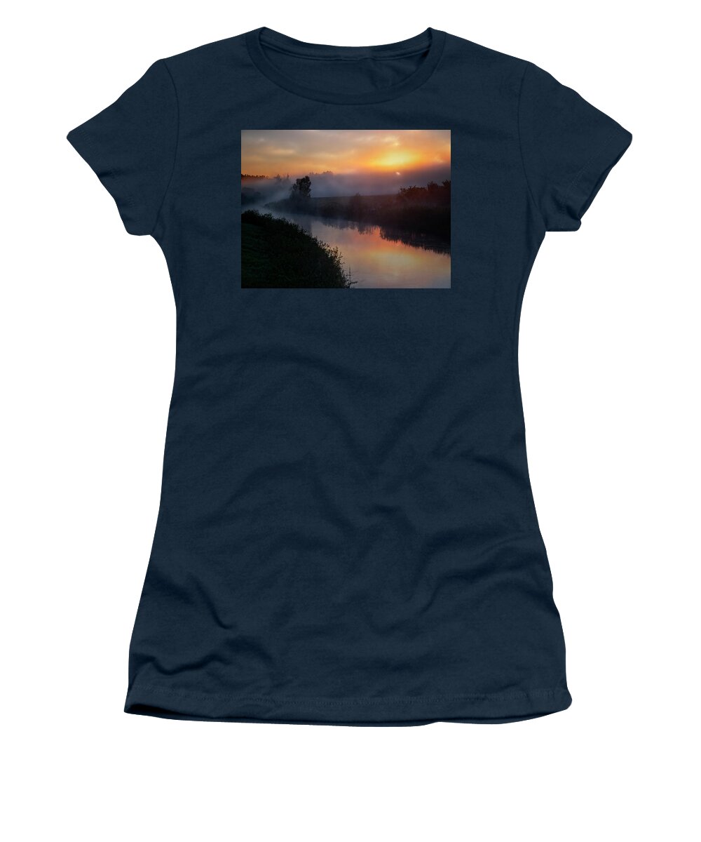 Landscape Women's T-Shirt featuring the photograph Sturgeon River #1 by Dan Jurak