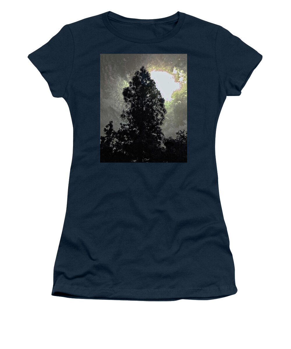 Tree Women's T-Shirt featuring the photograph Sun Tree #1 by Andrew Lawrence
