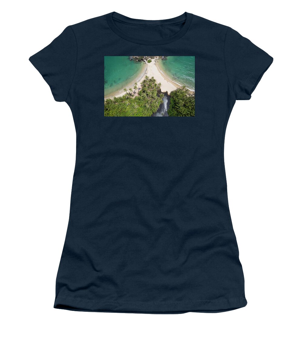 Parque Tayrona Women's T-Shirt featuring the photograph Parque Tayrona Magdalena Colombia #13 by Tristan Quevilly