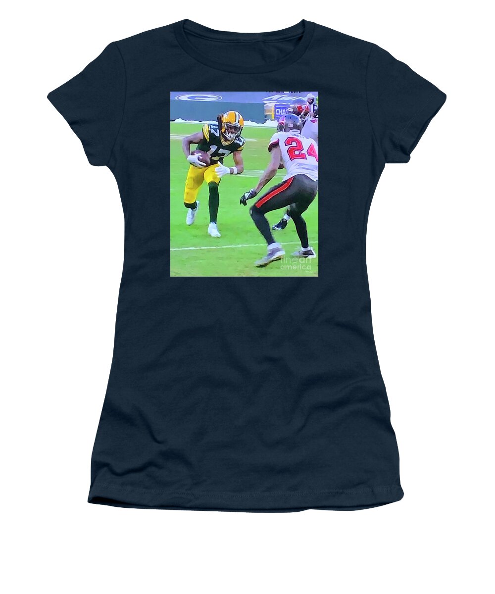 Football Women's T-Shirt featuring the photograph 17 24 Clash by Billy Knight