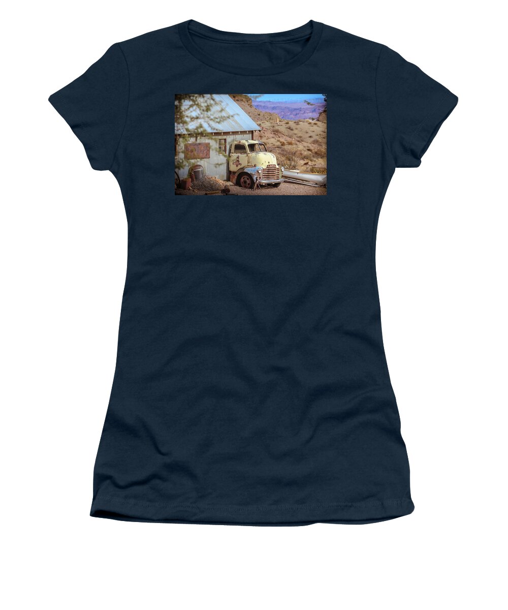 1953 Women's T-Shirt featuring the photograph 1953 Chevy Cabover house by Darrell Foster