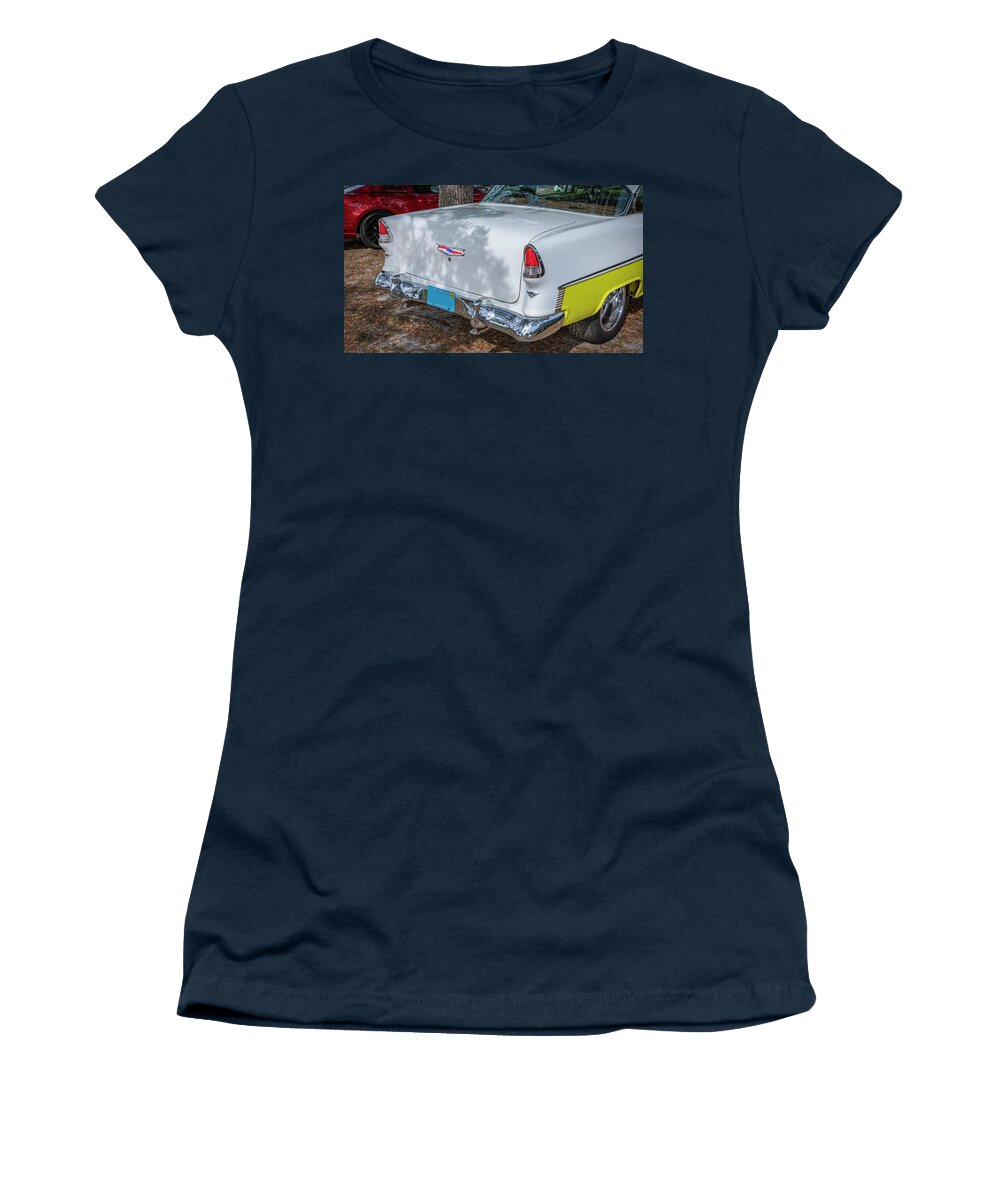 1955 Chevy Women's T-Shirt featuring the photograph 1955 Chevrolet Bel Air X124 by Rich Franco