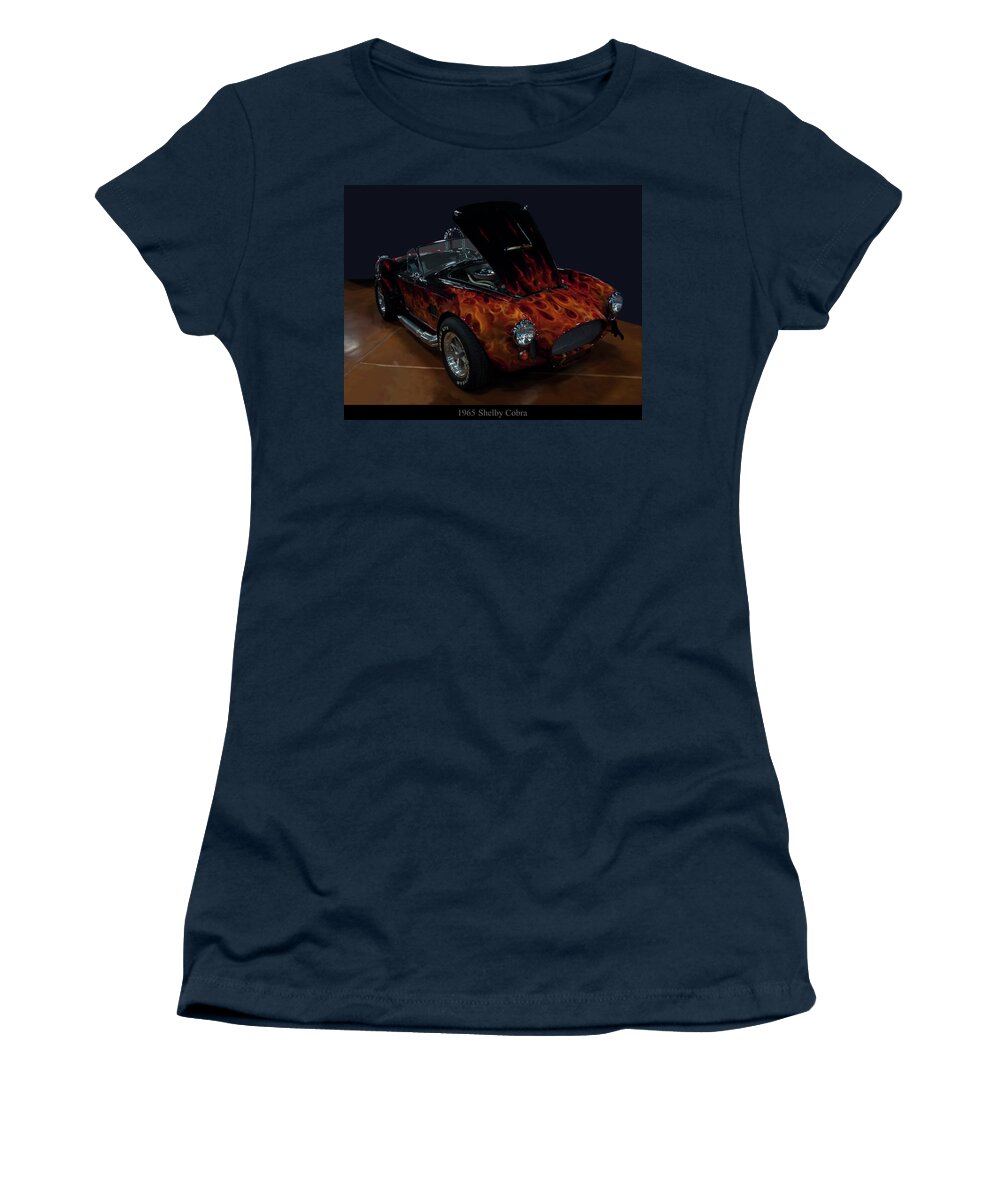 1965 Shelby Cobra Women's T-Shirt featuring the photograph 1965 Shelby Cobra by Flees Photos