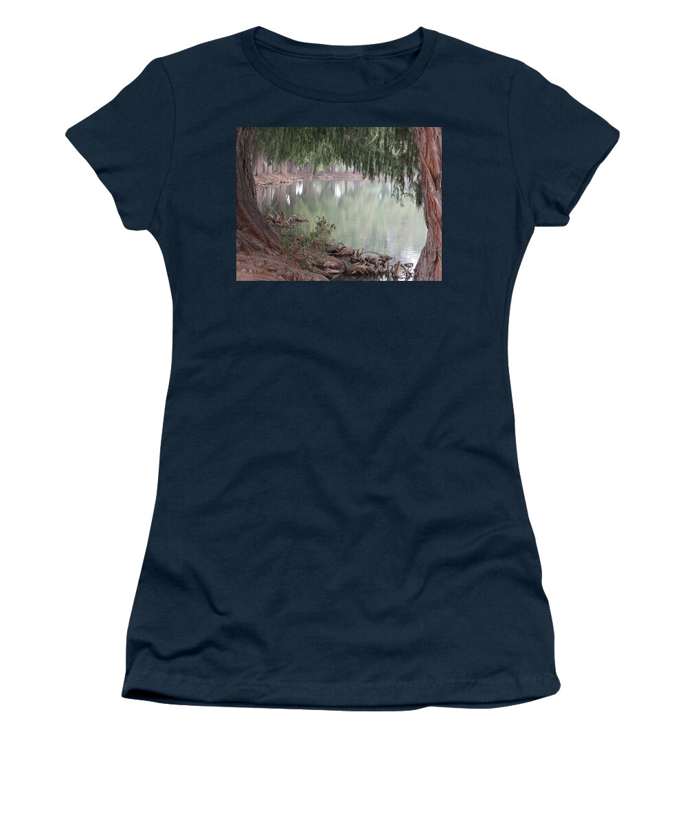  Women's T-Shirt featuring the pyrography Fairmount Park #2 by Raymond Fernandez