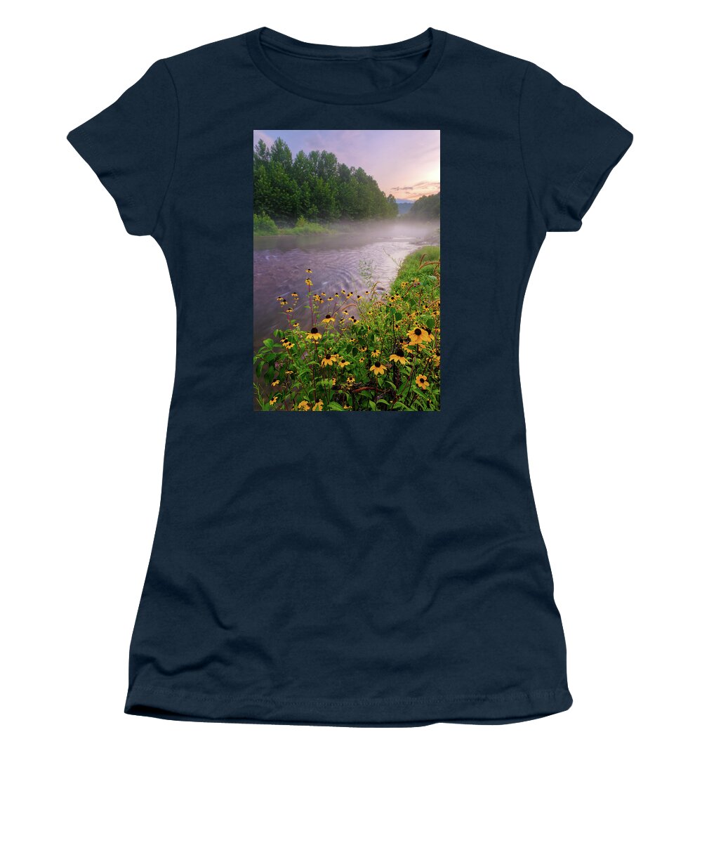 Wildflowers Women's T-Shirt featuring the photograph Little Piney Creek #2 by Robert Charity