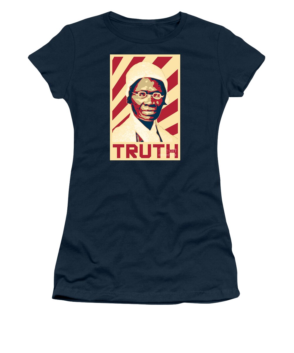 Sojourner Women's T-Shirt featuring the digital art Sojourner Truth by Filip Schpindel