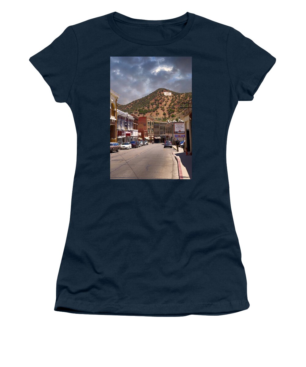 Businesses Women's T-Shirt featuring the photograph Bisbee AZ #3 by Chris Smith