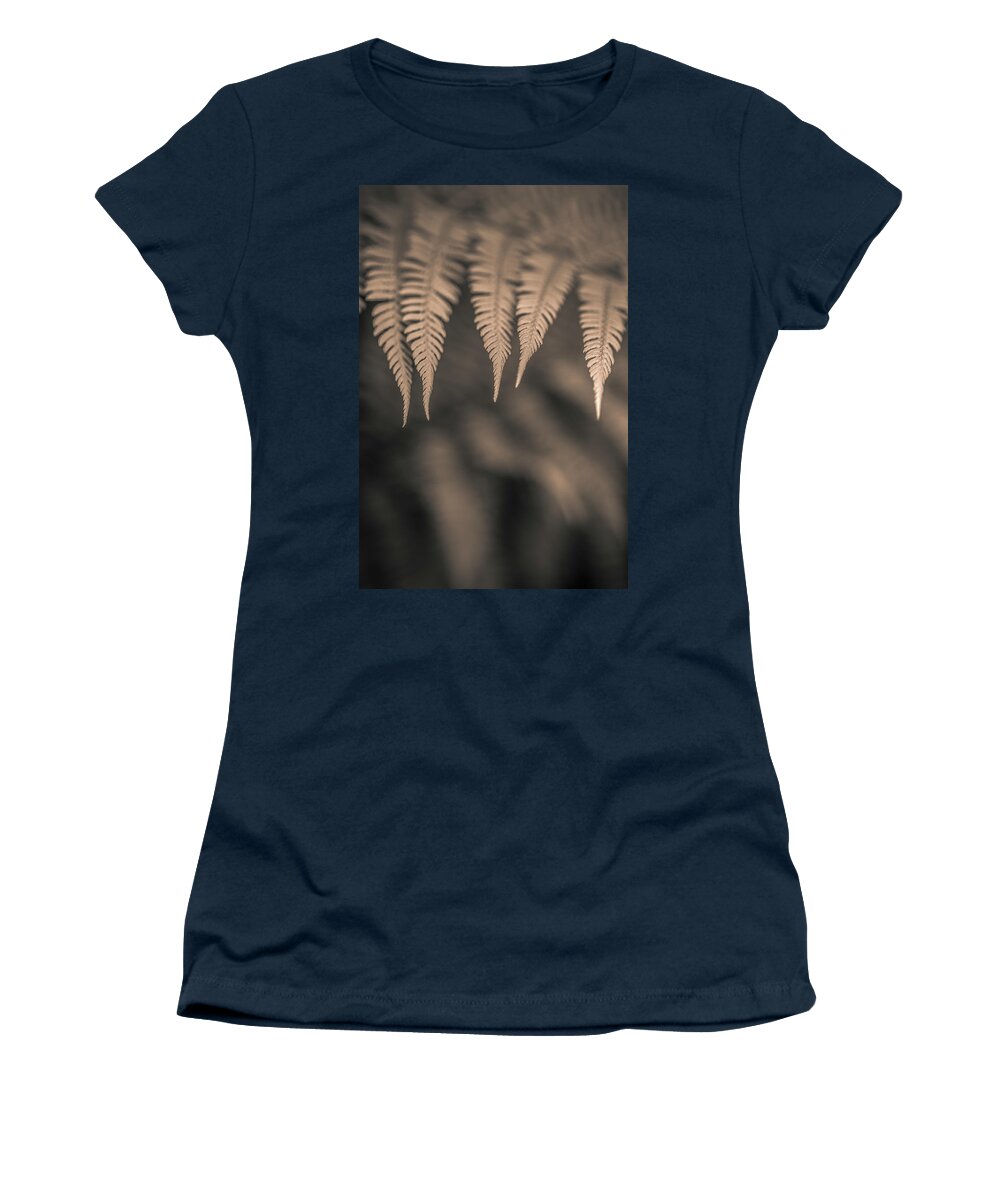 Alan Copson Women's T-Shirt featuring the photograph Ferns #3 by Alan Copson