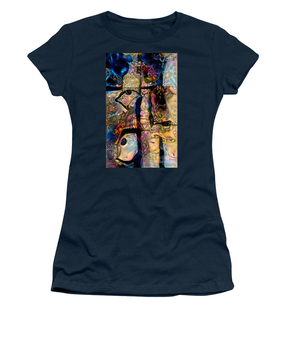 Contemporary Art Women's T-Shirt featuring the digital art 39 by Jeremiah Ray