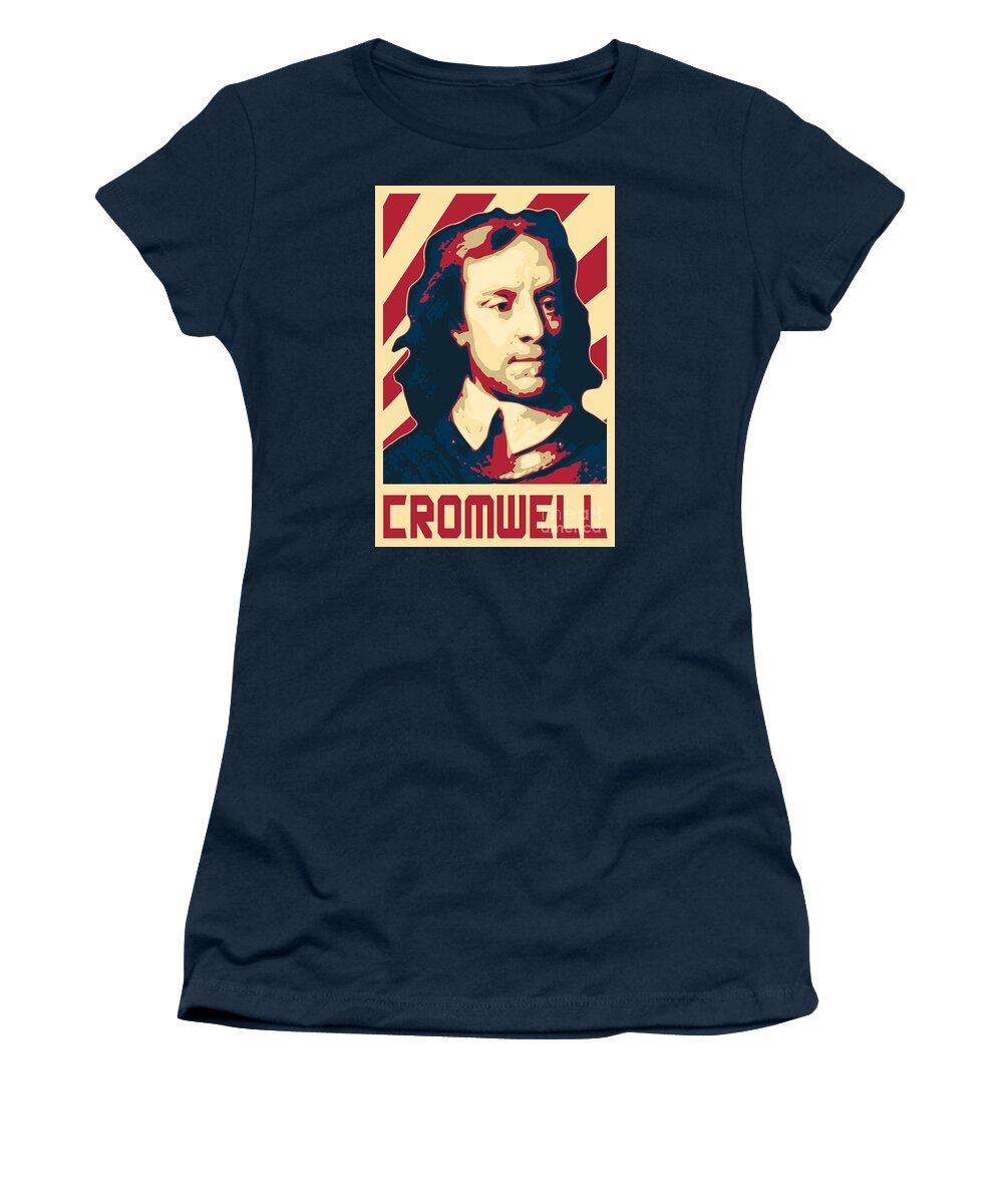 Oliver Women's T-Shirt featuring the digital art Oliver Cromwell by Filip Schpindel