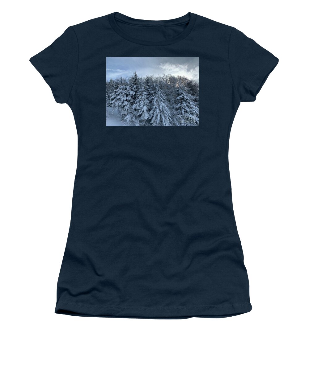  Women's T-Shirt featuring the photograph Winter Wonderland by Annamaria Frost