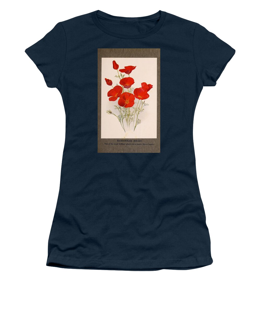 Flower Women's T-Shirt featuring the mixed media Beautiful Vintage Flower #599 by World Art Collective