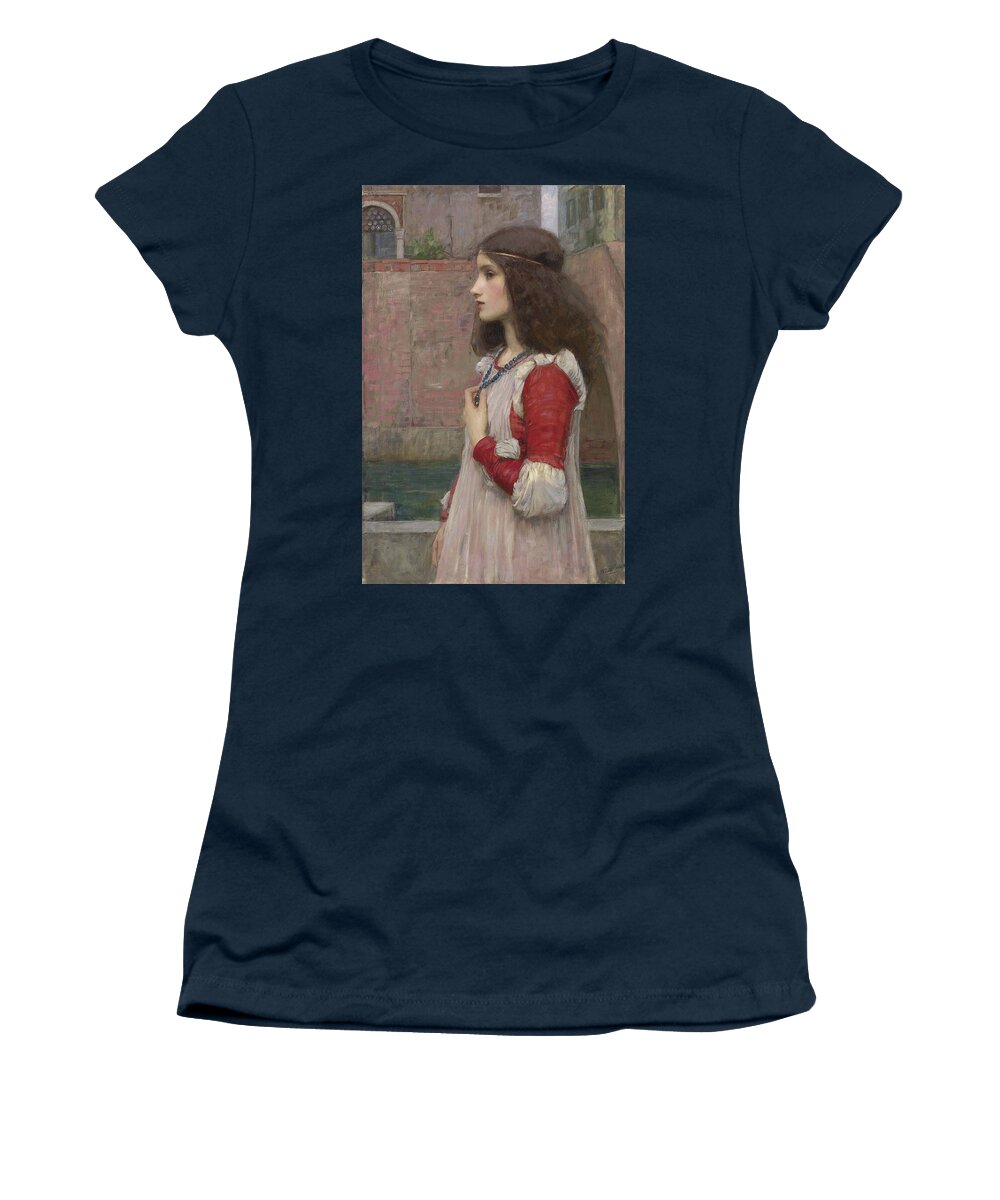 Juliet Women's T-Shirt featuring the painting Juliet, from 1898 by John William Waterhouse