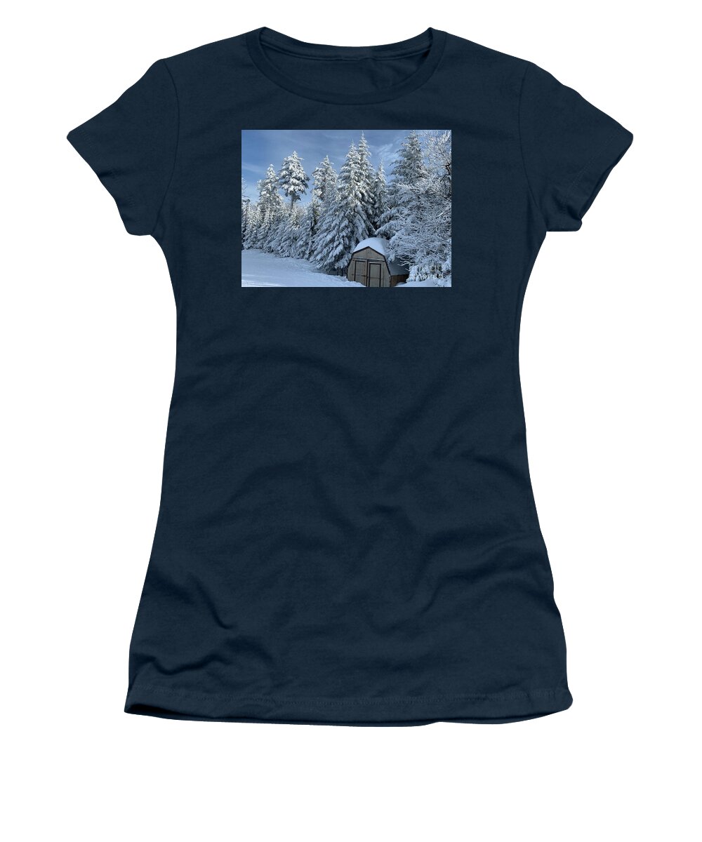  Women's T-Shirt featuring the photograph Winter Wonderland by Annamaria Frost