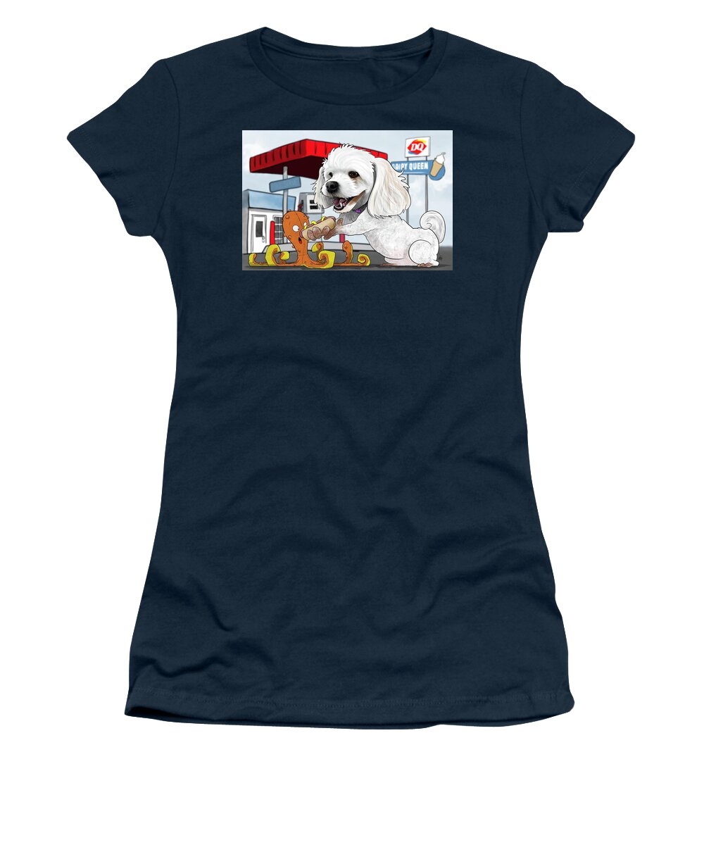 6097 Women's T-Shirt featuring the drawing 6097 Steiner by John LaFree