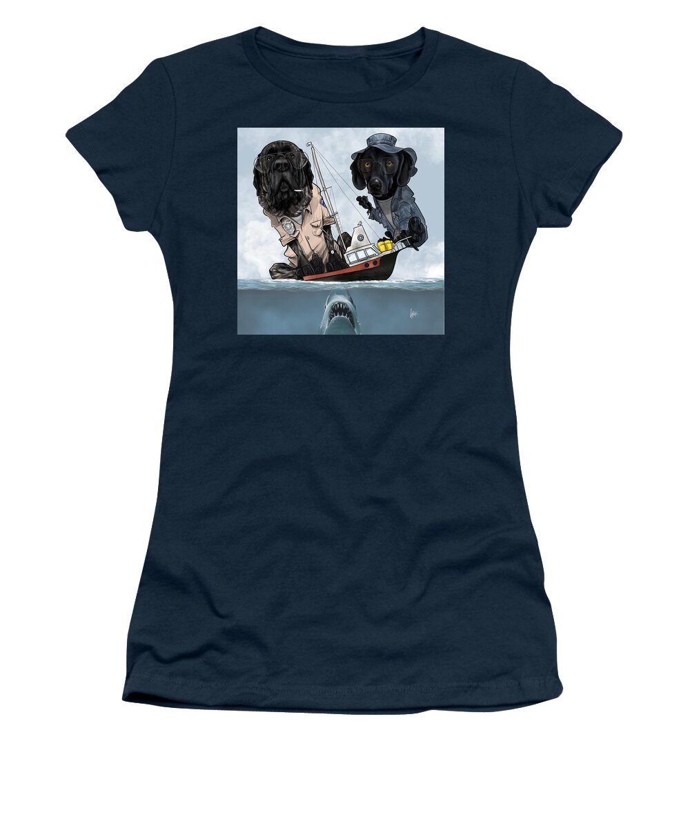 6475. Gsell Women's T-Shirt featuring the drawing 6475 Gsell by John LaFree