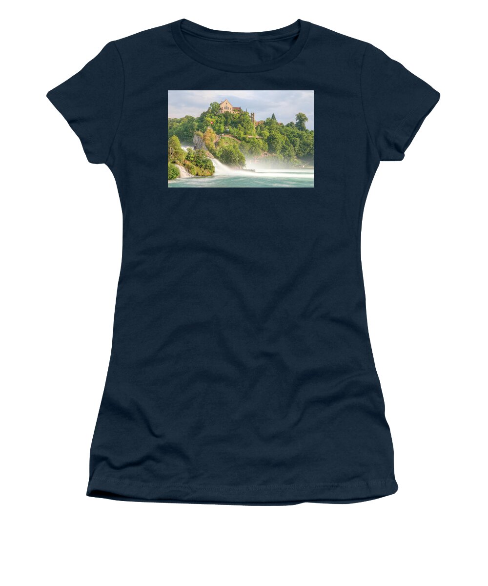 Rhine Falls Women's T-Shirt featuring the photograph Rhine Falls - Switzerland #7 by Joana Kruse