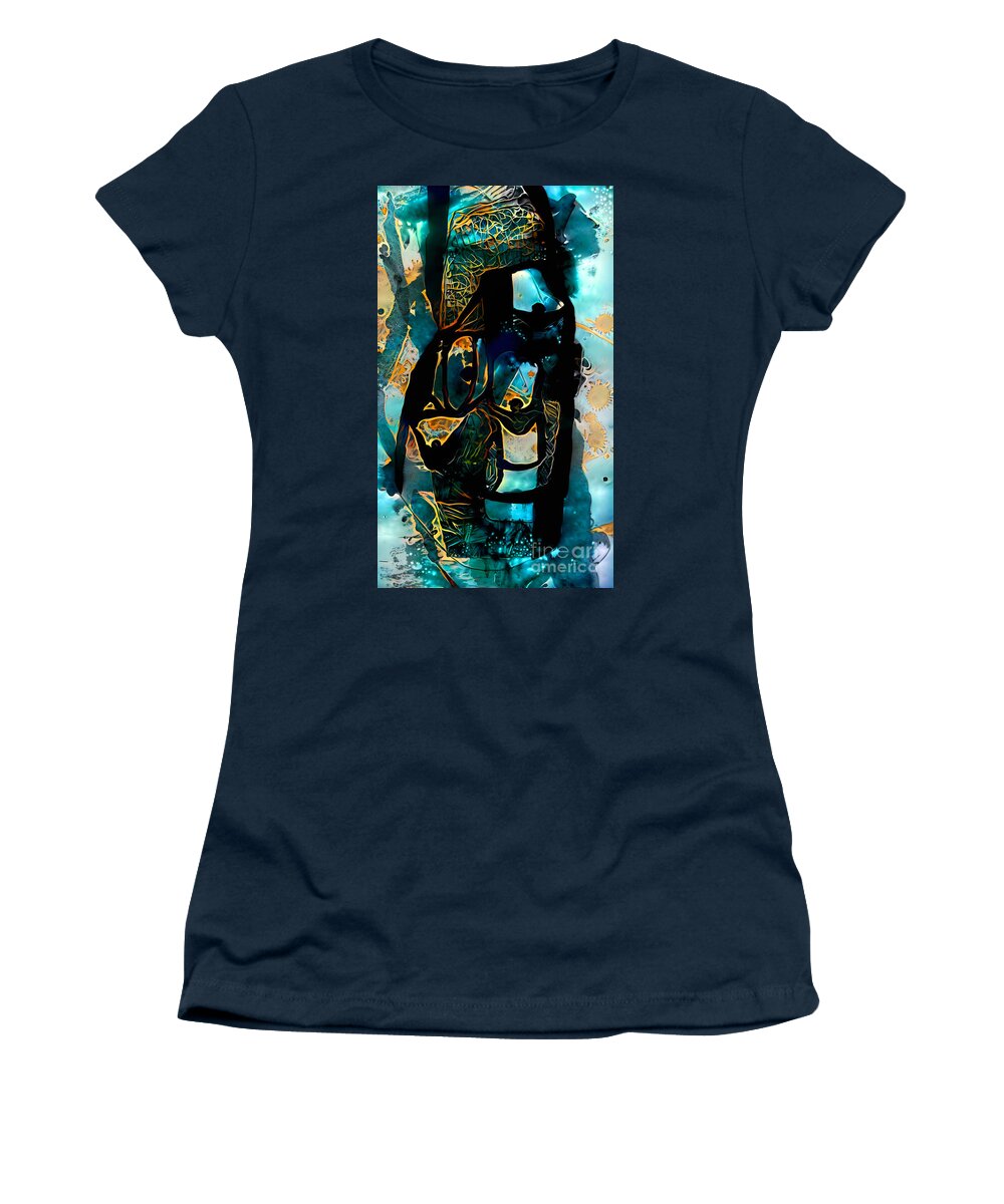 Contemporary Art Women's T-Shirt featuring the digital art 90 by Jeremiah Ray