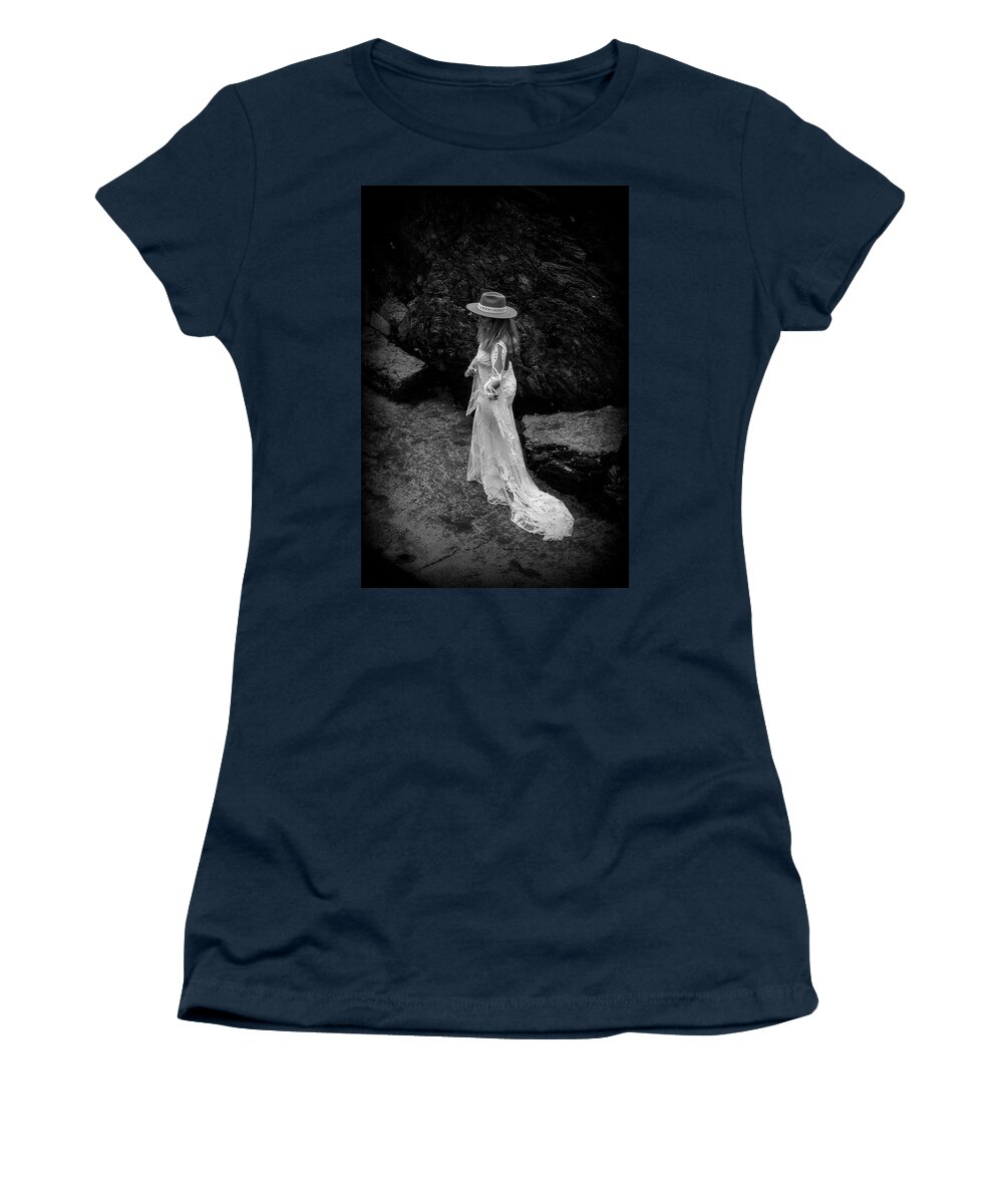 Manarola Women's T-Shirt featuring the photograph A Beauty on the Rocks by Segura Shaw Photography