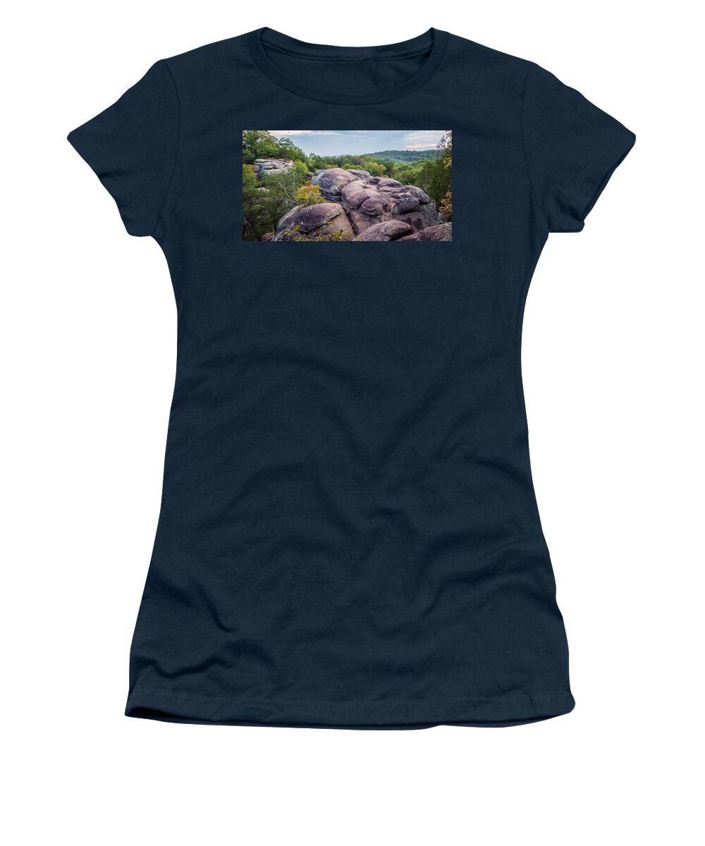 Landscape Women's T-Shirt featuring the photograph A Garden View by Grant Twiss