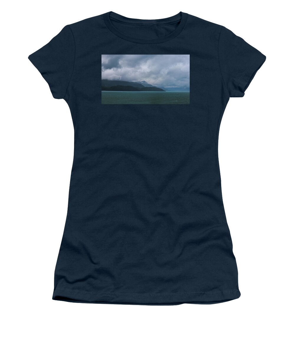 Alaska Women's T-Shirt featuring the photograph A Glacier Bay Glide by Ed Williams