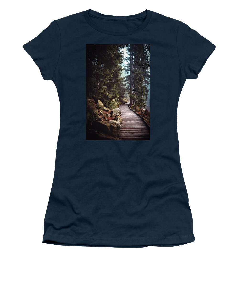 Autumn Women's T-Shirt featuring the photograph A Moment in the Fall by Philippe Sainte-Laudy