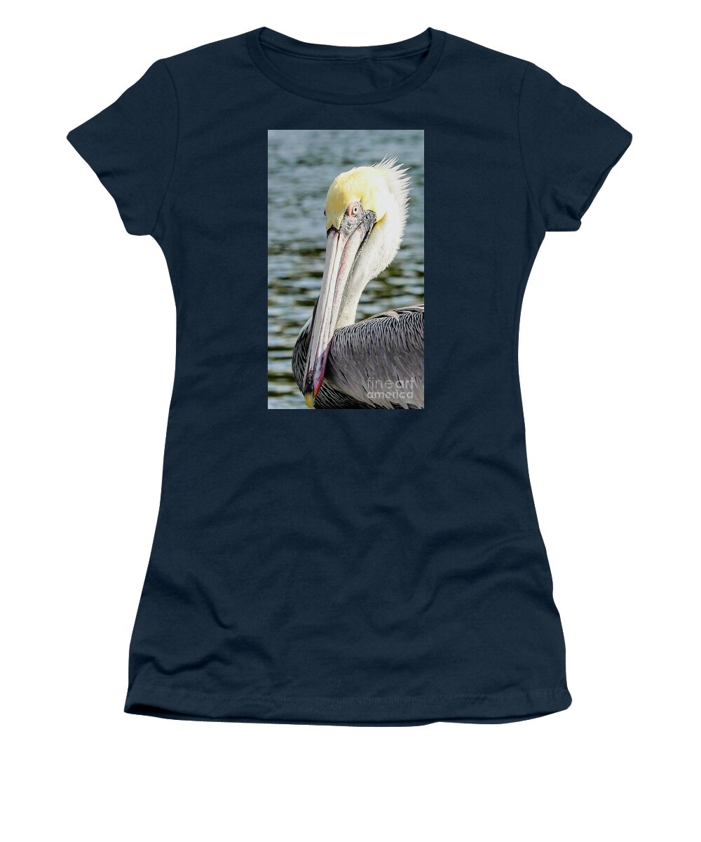 Pelican Women's T-Shirt featuring the photograph A Pretty Face by Joanne Carey