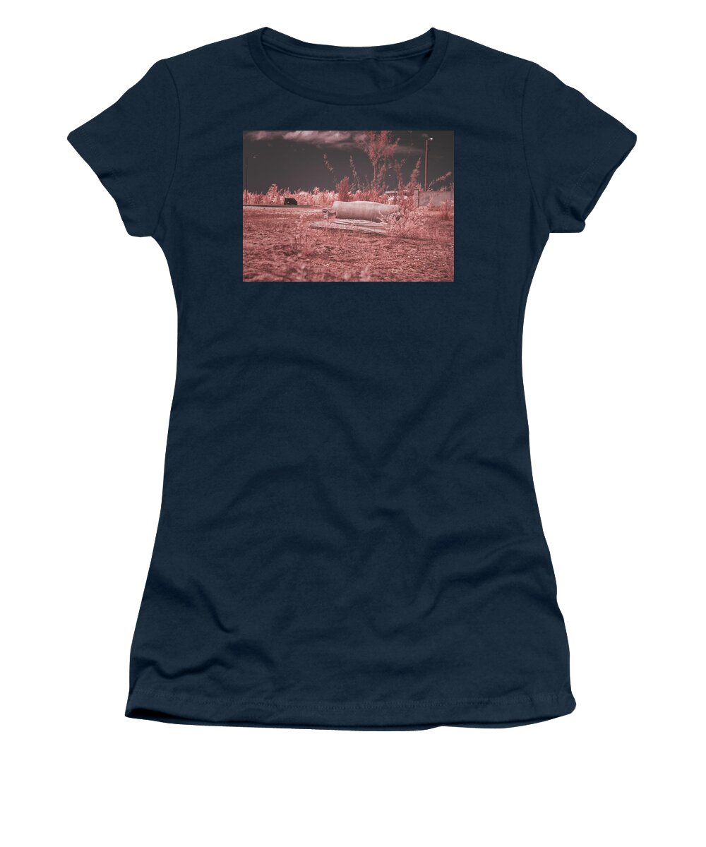Infrared Photography Women's T-Shirt featuring the photograph Abandoned by Gian Smith