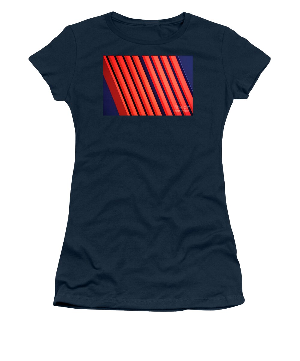 Red Abstract Blue Women's T-Shirt featuring the photograph Abstract 20 by Tony Cordoza