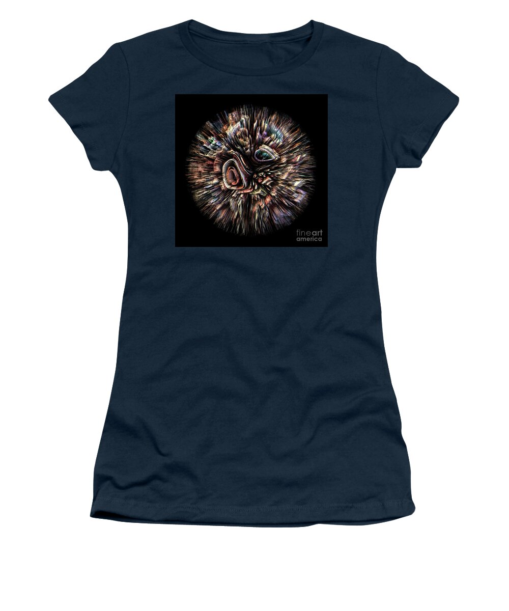 Mystery Women's T-Shirt featuring the digital art Abstract 3D Shape by Phil Perkins