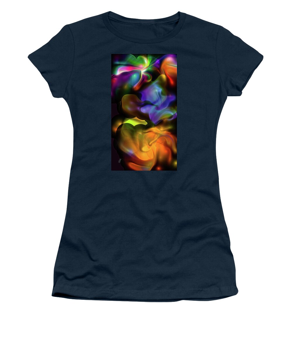 Abstract Colours Women's T-Shirt featuring the digital art Abstract colours #k8 by Leif Sohlman
